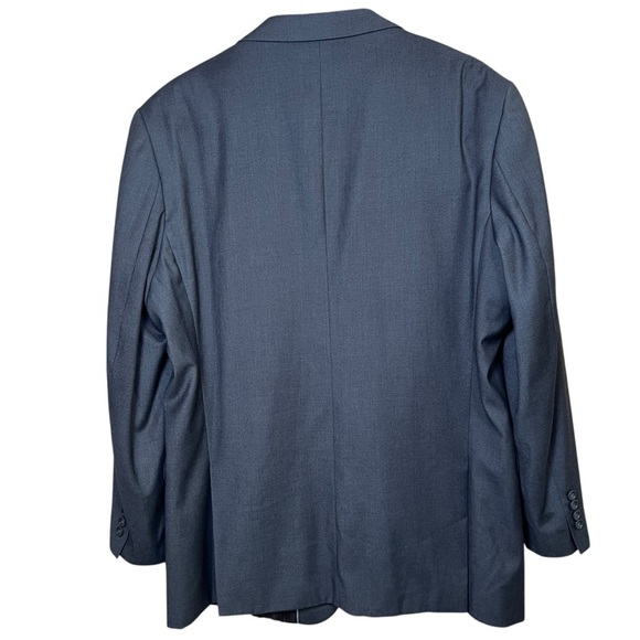 Caravelli Harry 2-Button Blazer Superior 150s Sz 46L Suit Jacket Dark Gray Italy - Picture 2 of 11